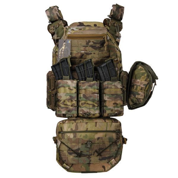 Плитоноска жіноча Warmor gen.3 FL MAX (for Ladies). З максимальним набором підсумків, швидким боковим та верхнім скиданням (без плит). Мультикам. 4009 фото
