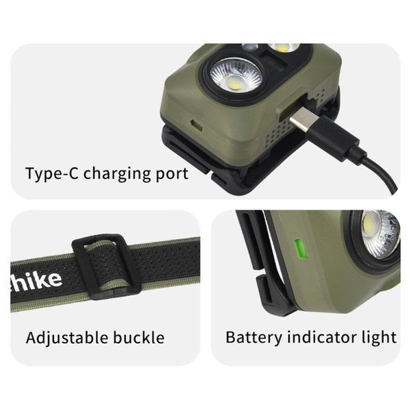 Ліхтар налобний Naturehike CNK2450ZM010, коричневий 6976507665452 фото