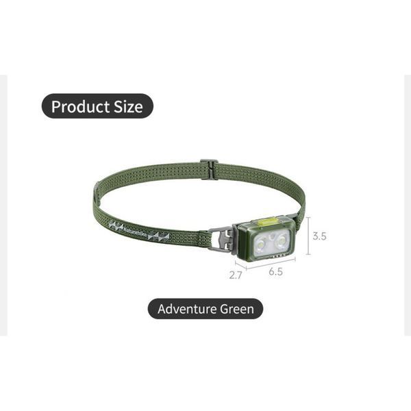 Ліхтар налобний Naturehike CNK2550ZM011, зелений 6977465869876 фото