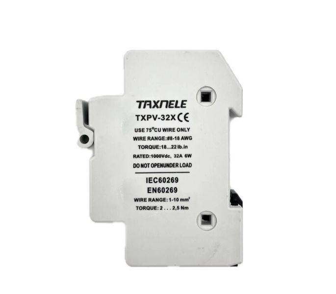 Тримач запобіжників DC TAXNELE TXPV-32X 1P 1000V ф-хол фото