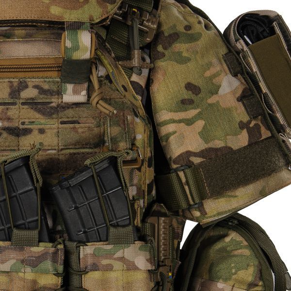 Плитоноска жіноча Warmor gen.3 FL MAX (for Ladies) (без плит). З максимальним набором підсумків, захистом шиї та плечей по 1 класу ДСТУ. Мультикам. 4010 фото