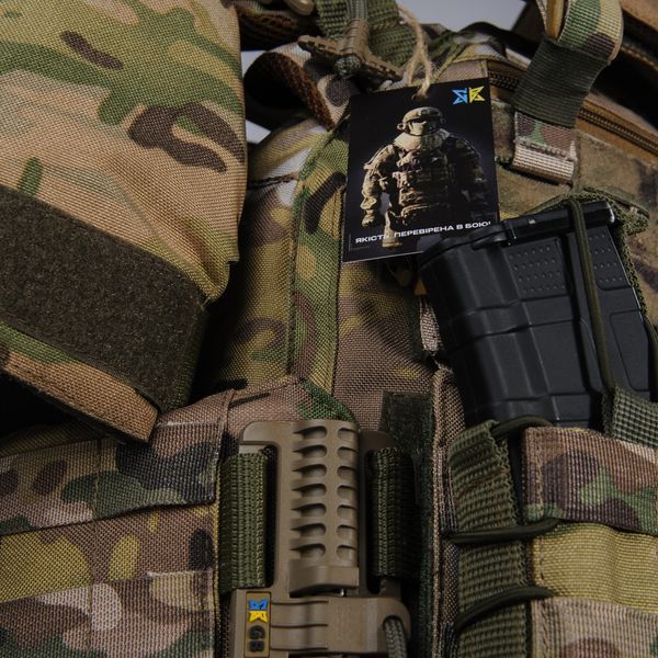 Плитоноска жіноча Warmor gen.3 FL MAX (for Ladies) (без плит). З максимальним набором підсумків, захистом шиї та плечей по 1 класу ДСТУ. Мультикам. 4010 фото