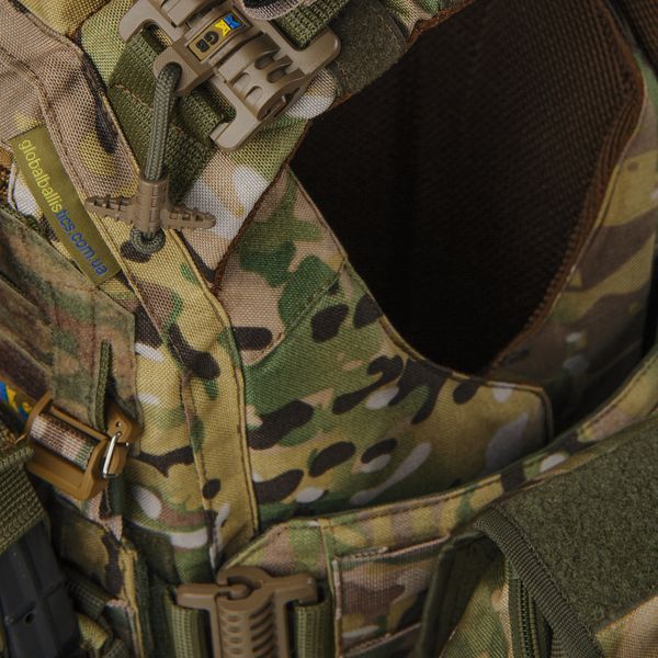 Плитоноска жіноча Warmor gen.3 FL MAX (for Ladies) (без плит). З максимальним набором підсумків, захистом шиї та плечей по 1 класу ДСТУ. Мультикам. 4010 фото
