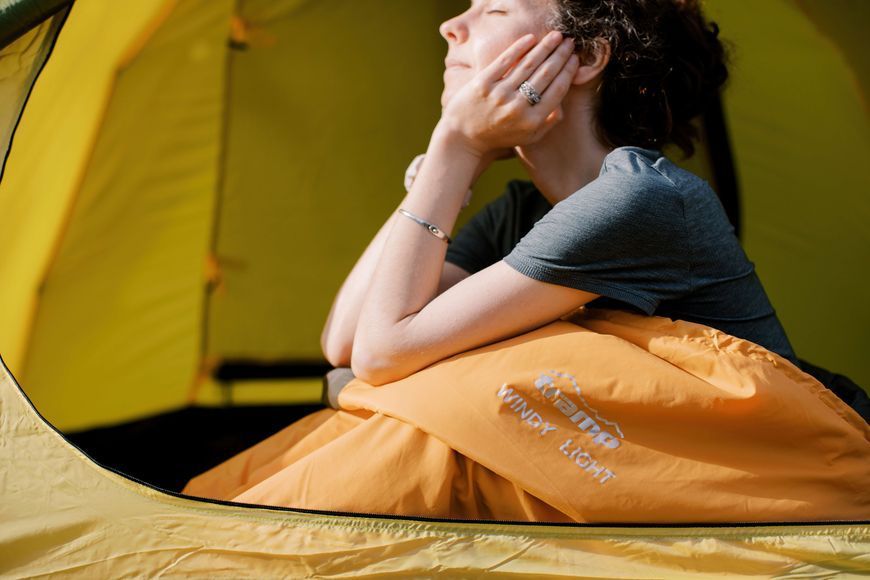Спальный мешок Tramp Windy Light кокон левый yellow/grey 220/80-55 UTRS-055 UTRS-055-L фото