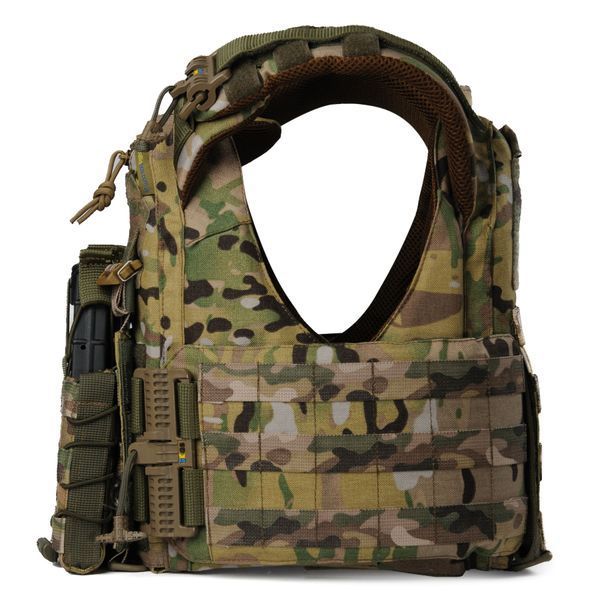 Плитоноска жіноча Warmor gen.3 FL (for Ladies). З підсумками під магазини АК і швидким бічним і верхнім скиданням (без плит). Мультикам. 4011 фото