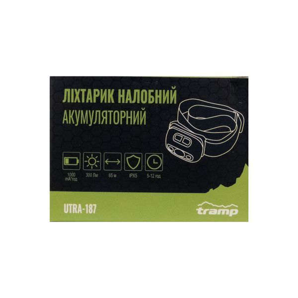 Фонарь Tramp налобный аккумуляторный UTRA-187 UTRA-187 фото