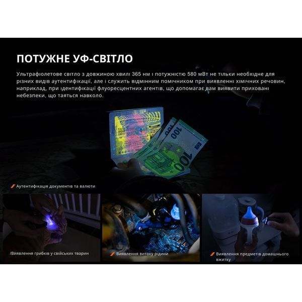 Фонарь наключительный Fenix ​​E06R серый E06RGray фото