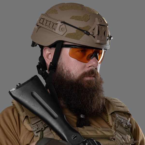 Кевларовий шолом ARCH Middle Cut. ТМ Combatant. Койот. (00000002294) 5228 фото