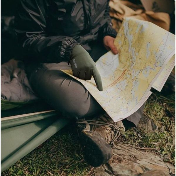 Перчатки трикотажные с улучшенным хватом Naturehike NH20FS032, размер М, оливковое 6927595749944 фото