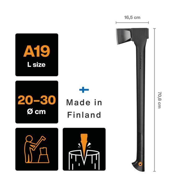 Сокира-колун Fiskars Solid A19 (1052044) 1052044 фото