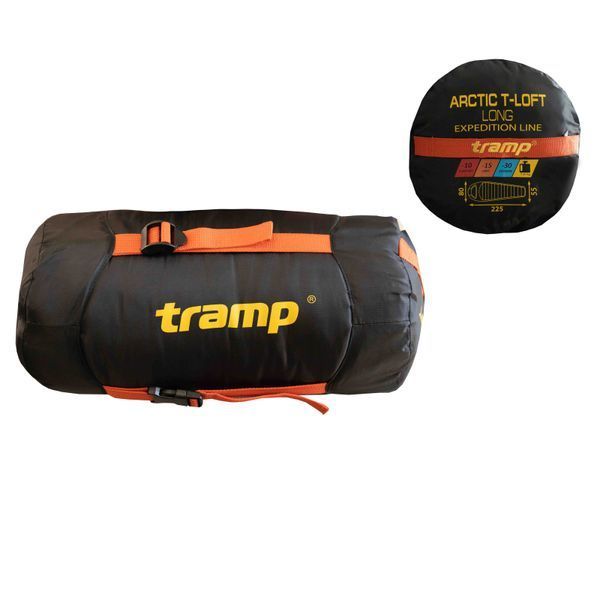 Спальный мешок Tramp Arctic Long кокон левый orange/grey 225/80-55 UTRS-048L UTRS-048L-L фото