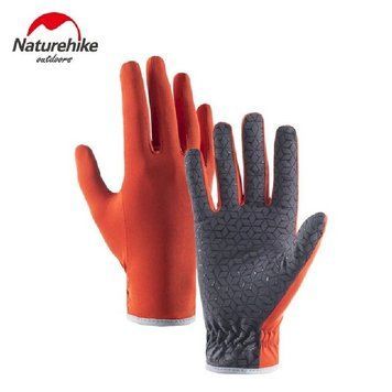 Рукавичкі нековзкі трикотажні Naturehike NH21FS035, розмір М, помаранчеві 6927595771457 фото
