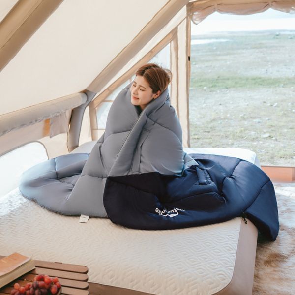 Спальник з капюшоном Naturehike Sunny Day PL02 U350 CNK2550WS028, (6&deg;C), правий, коричнево-зелений 6977465868411 фото