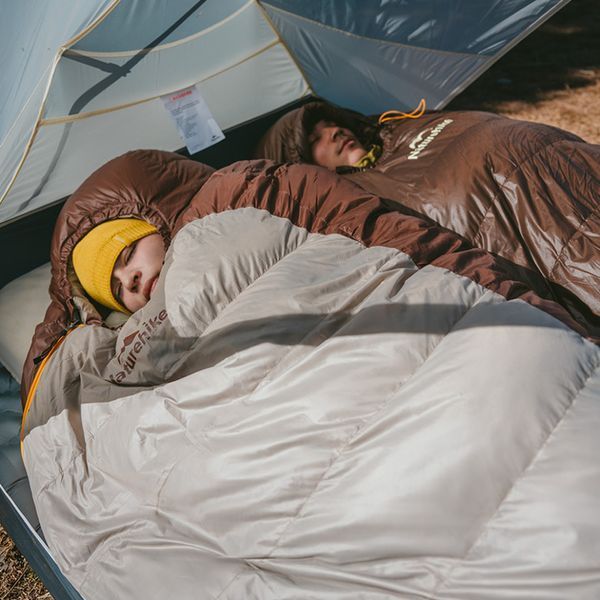Спальник с натуральным пухом Naturehike Snowbird CNK2550WS014, р-р M, коричневый 400 г 6927595784495 фото