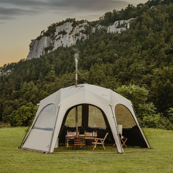 Тент для кемпінгу Naturehike CNK230WS014, 4.6 м * 4,0 м, бежевий 6927595794685 фото