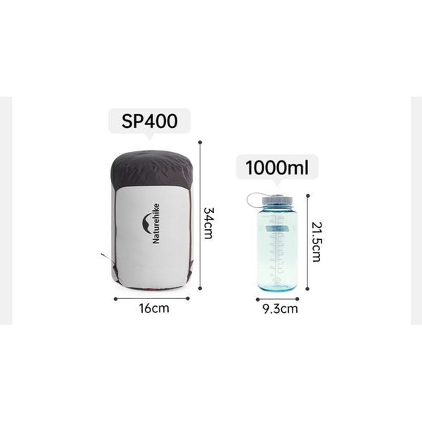 Спальник с натуральным пухом Naturehike Snowbird CNK2550WS014, р-р M, коричневый 400 г 6927595784495 фото