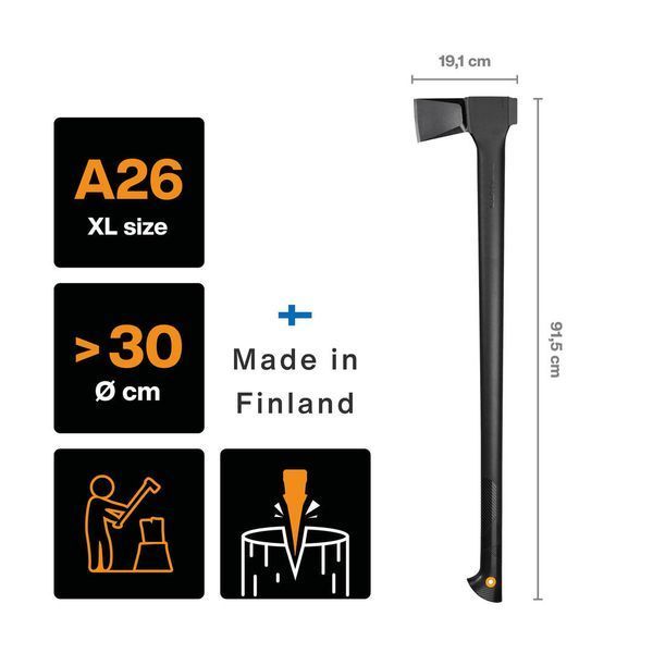 Сокира колун Fiskars Solid A26 (1052043) 1052043 фото