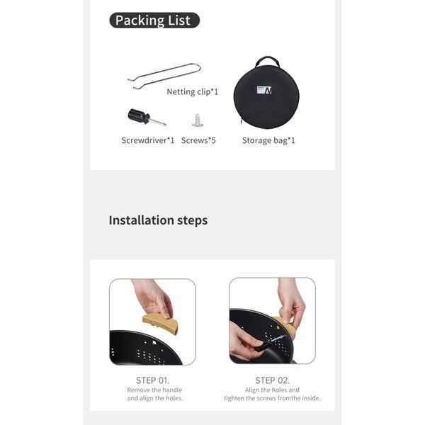 Настольная круглая печь с решеткой и сковородкой Naturehike CNK2550CF010, 36*32.6*12 см, хромированное железо 6977465869364 фото