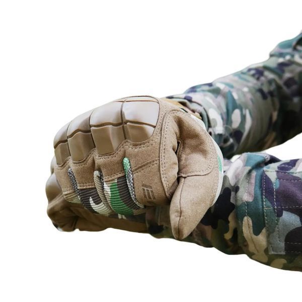 Рукавиці тактичні Mechanix M-Pact 3 з кісточками Мультикам з-у115 фото