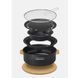 Настольная круглая печь с решеткой и сковородкой Naturehike CNK2550CF010, 36*32.6*12 см, хромированное железо 6977465869364 фото 3