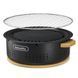 Настольная круглая печь с решеткой и сковородкой Naturehike CNK2550CF010, 36*32.6*12 см, хромированное железо 6977465869364 фото 1