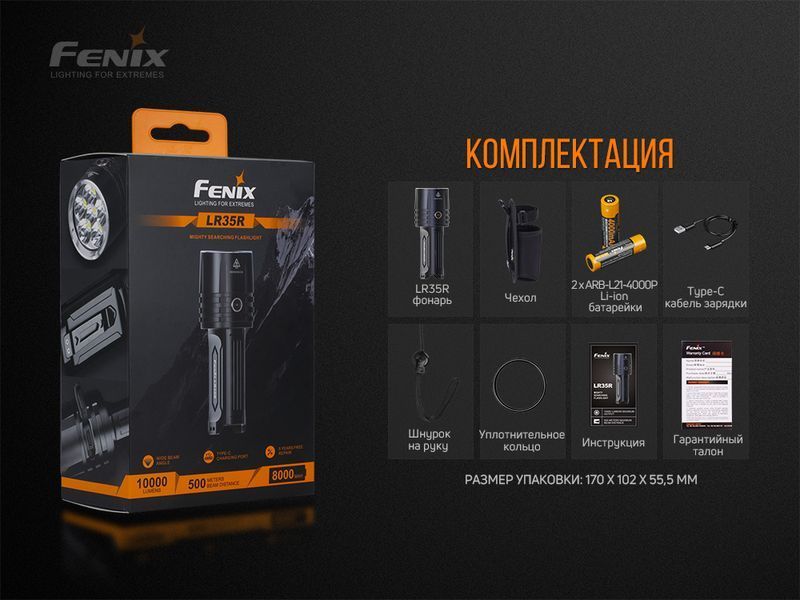 Фонарь ручной Fenix ​​LR35R LR35R фото