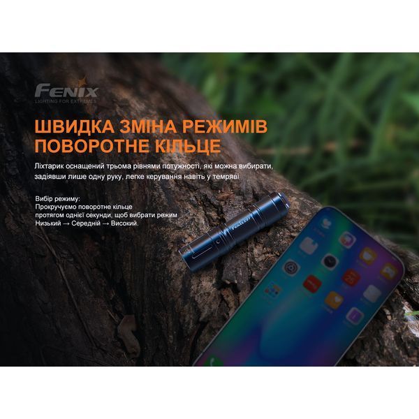 Ліхтар ручний Fenix E01 V2.0 блакитний E01V20blue фото