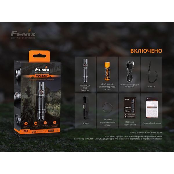 Ліхтар ручний Fenix PD35 V3.0 PD35V30 фото