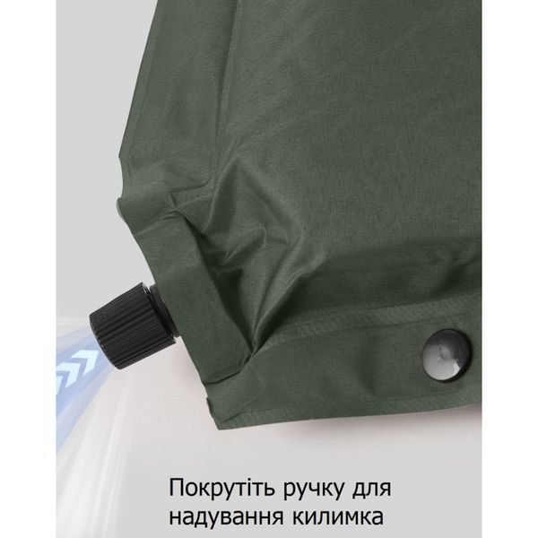 Матрац з подушкою ортопедичний одномісний Naturehike CNK2450WS020, самонадувний, 200х63х10 см, бежевий 6927595712719 фото
