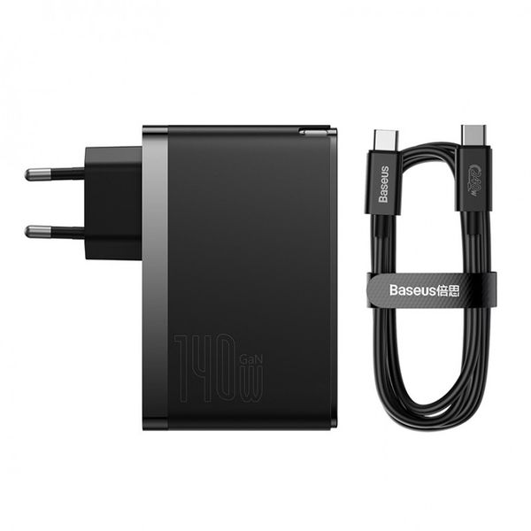 Зарядний пристрій Baseus GaN5 Pro Fast Charger 2C+U 140W (CCGP050102) CCGP050102 фото