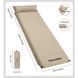 Матрац з подушкою ортопедичний одномісний Naturehike CNK2450WS020, самонадувний, 200х63х10 см, бежевий 6927595712719 фото 2