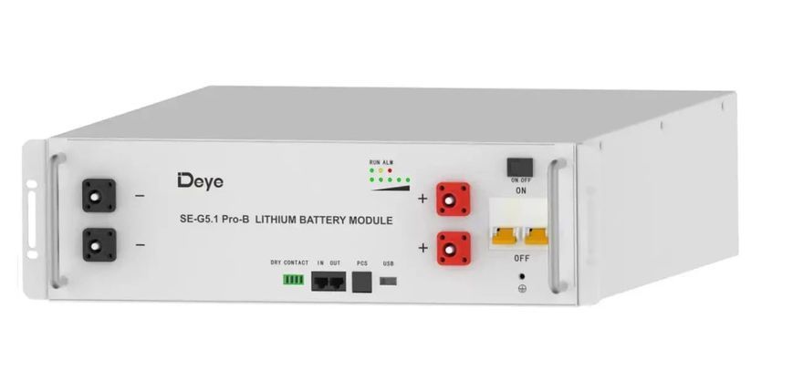 Акумуляторна батарея Deye SE-G5.1Pro-B, 51.2V, 100Ah, LiFePO4, 5.12 kWh акум.1 фото