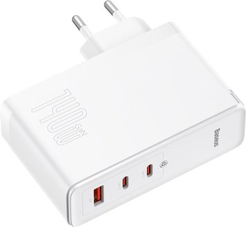 Зарядное устройство Baseus GaN5 Pro Fast Charger 2C+U 140W White (CCGP090202) CCGP090202 фото