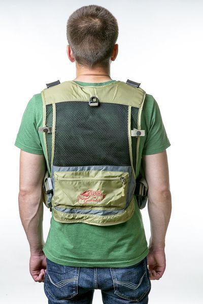 Жилет Tramp Angler рибальський розвантажувальний олива, Зелений L/XL TRFB-006-L/XL фото