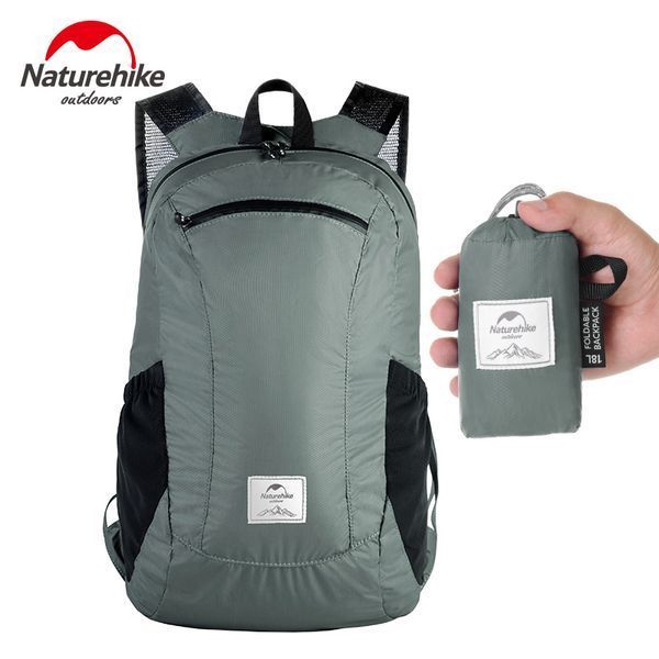 Рюкзак компактний надлегкий Naturehike&nbsp;Ultralight&nbsp;NH17A012-B, 18 л, чорний 6927595718674 фото