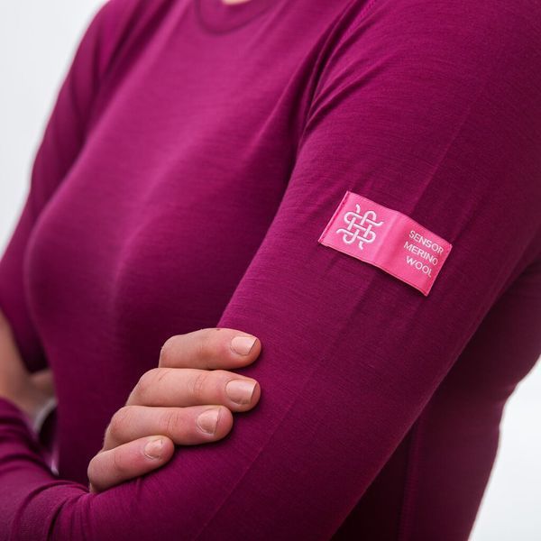Термофутболка женская Sensor Merino Active LS lilla 12110027, SW11MA-lilla-S SW11MA-lilla-S фото