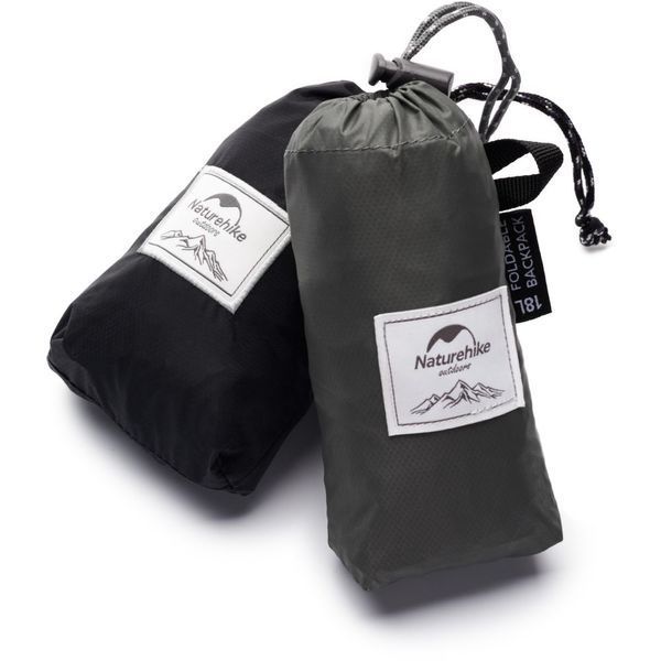Рюкзак компактний надлегкий Naturehike&nbsp;Ultralight&nbsp;NH17A012-B, 18 л, чорний 6927595718674 фото