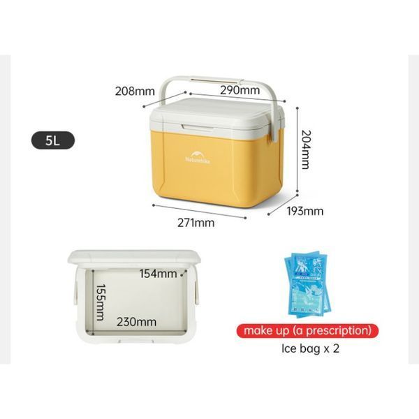 Туристичний холодильник Naturehike CNK2450CF012, 5 л, зелений 6975641884477 фото