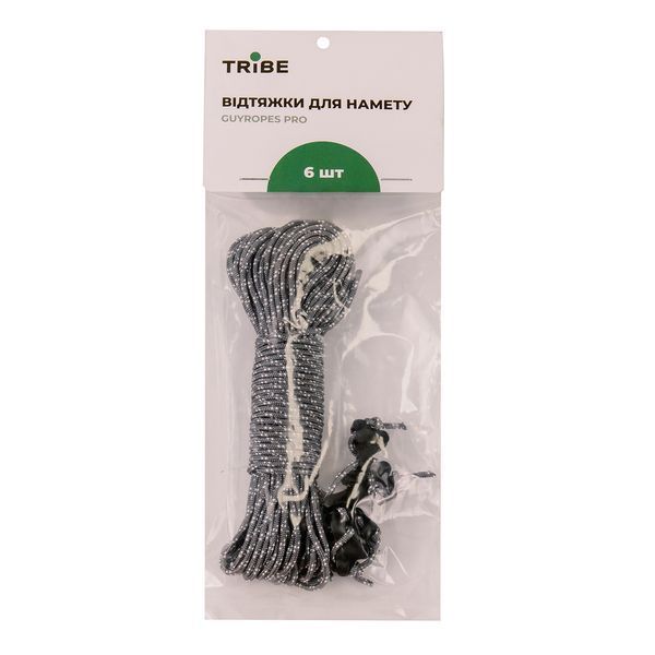 Комплект оттяжек для палатки Tribe Guyropes Pro T-AZ-0011-grey T-AZ-0011-grey фото