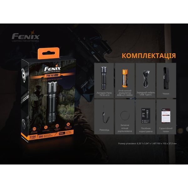Фонарь ручной Fenix ​​TK16 V2.0 TK16V20 фото
