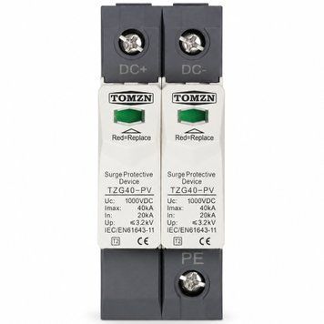 Пристрій захисту від перенапруги DC TOMZN TZG40-PV DO 2Р 1000V бл-з.15 фото