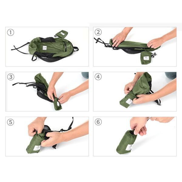 Рюкзак компактний надлегкий Naturehike Ultralight Naturehike NH17A012-B, 18 л, зелений 6976507663762 фото