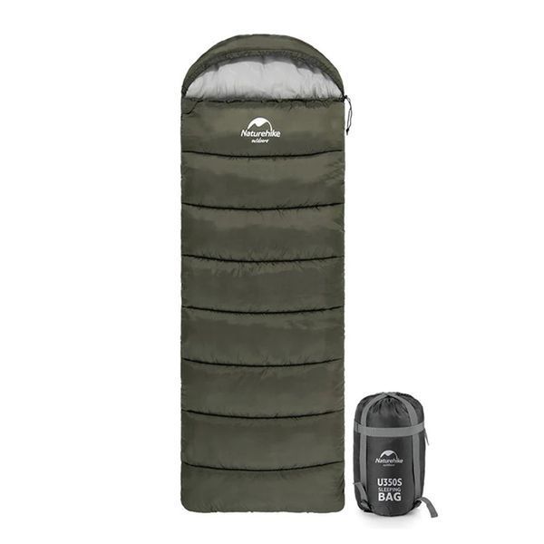Спальник з капюшоном Naturehike U150 NH20MSD07, (11&deg;C), лівий, зелений 6927595764398-L фото