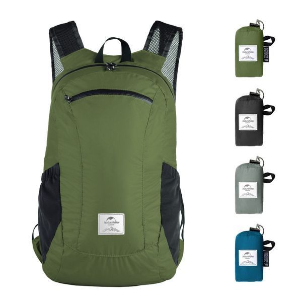 Рюкзак компактний надлегкий Naturehike Ultralight Naturehike NH17A012-B, 18 л, зелений 6976507663762 фото