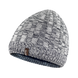 Водонепроницаемая шапка Dexshell Heathered Rib Knit Beanie, onesize (56-58 см), бело-серая DH32405MBL фото 1