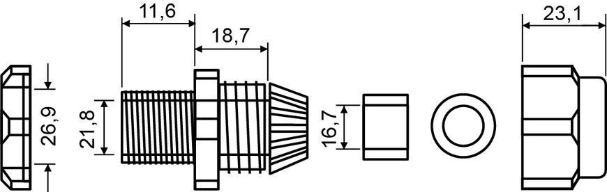 Сальник PG21 A0150050007 фото