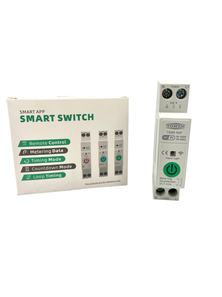 Автоматичний вимикач AC TOMZN TOB9-63T 1P+N 63A 220V WiFi Smart Switch з лічильником електроенергії авт.67 фото