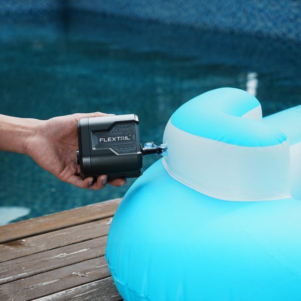 Портативний повітряний насос Flextail Evo Pump 3, 1000 л/хв, чорний EP3G1300-BK-i фото