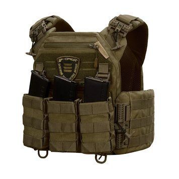 Плитоноска Warmor gen.3 Олива. Система швидкого зняття. 3 підсумки. (Великого розміру) 4083 фото