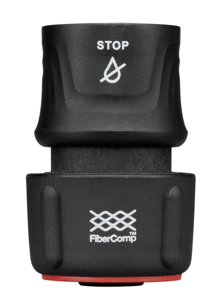 Конектор для шланга Fiskars FiberComp&trade; STOP 3/4" (19мм) з автостопом (1054790) 1054790 фото